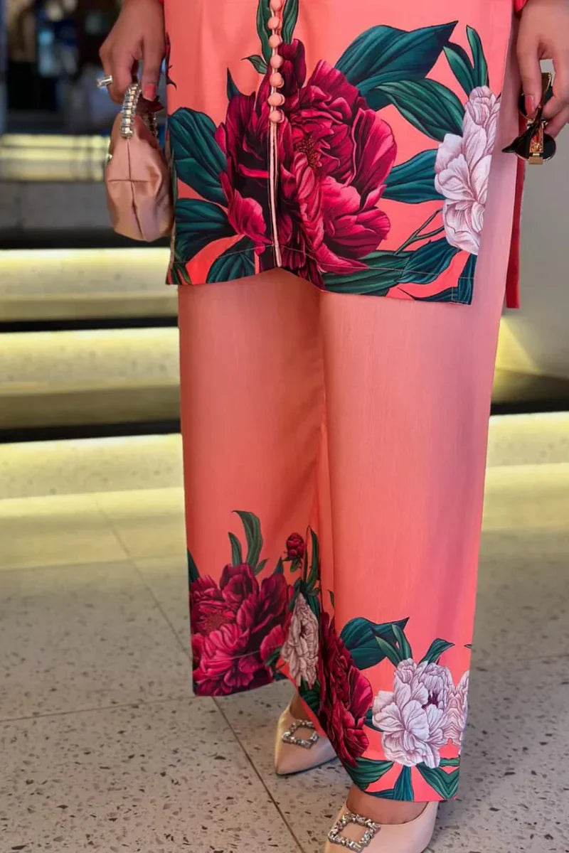 Digital Printed 3 Piece Swiss Lawn With Silk Dupatta 03