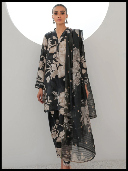 Digital Printed 3 Piece Swiss Lawn With Organza Dupatta 69