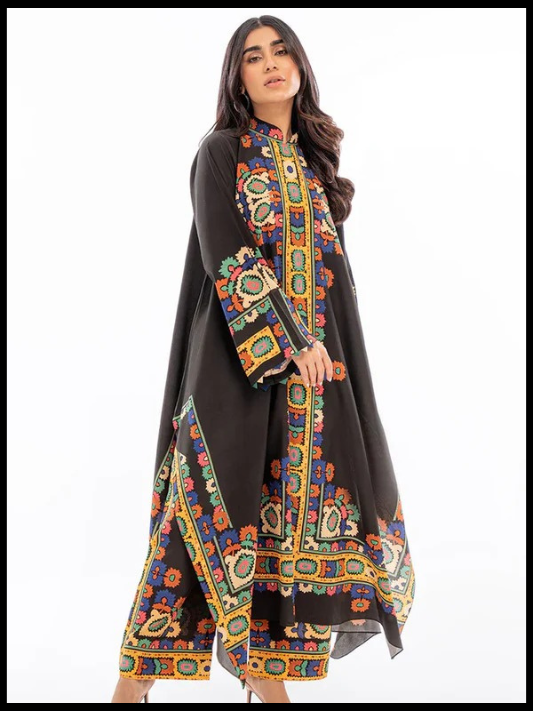 Digital Printed 3 Piece Swiss Lawn With Silk Dupatta 111
